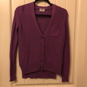 Xs purple cardigan